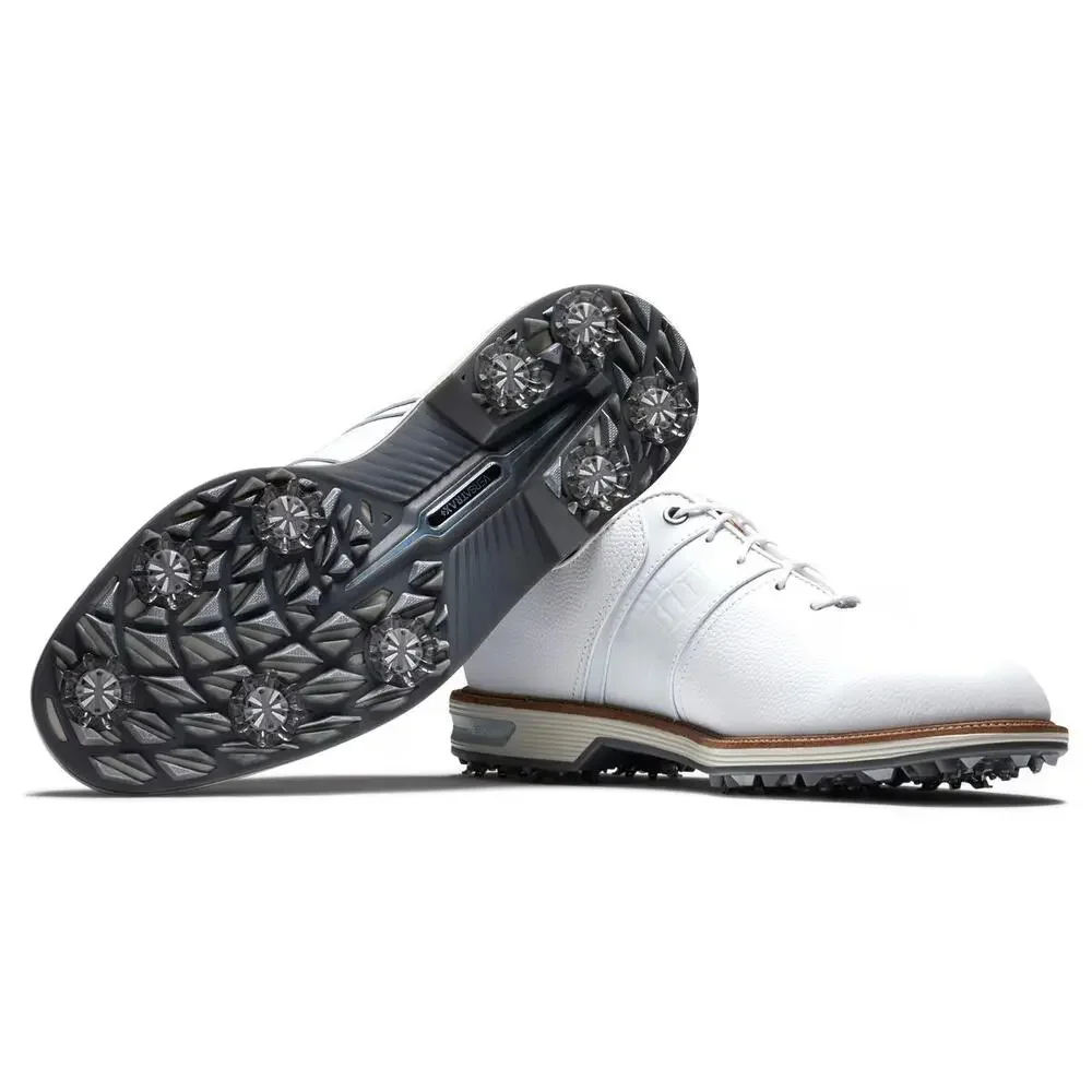 FootJoy Premiere Series 53908 Men's 8 M White Leather Low Top Golf Shoes RHS9409